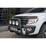 BullBar fata Ford Ranger 12-13 - ARP KUNGSBACKA, Chrome, cu suporti pentru LEDbar-uri sau Proiectoare - imagine 5