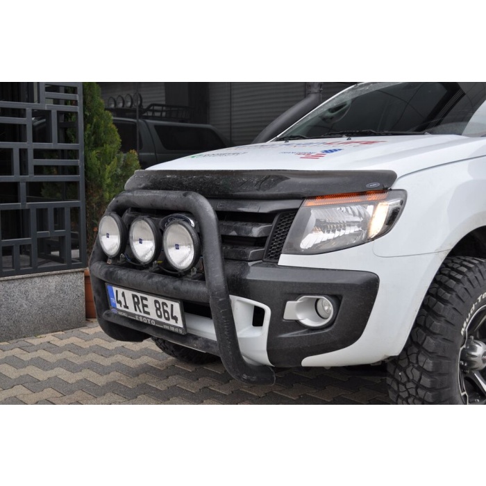 BullBar fata Ford Ranger 12-13 - ARP KUNGSBACKA, Chrome, cu suporti pentru LEDbar-uri sau Proiectoare - imagine 5