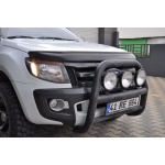 BullBar fata Ford Ranger 12-13 - ARP KUNGSBACKA, Chrome, cu suporti pentru LEDbar-uri sau Proiectoare - imagine 8