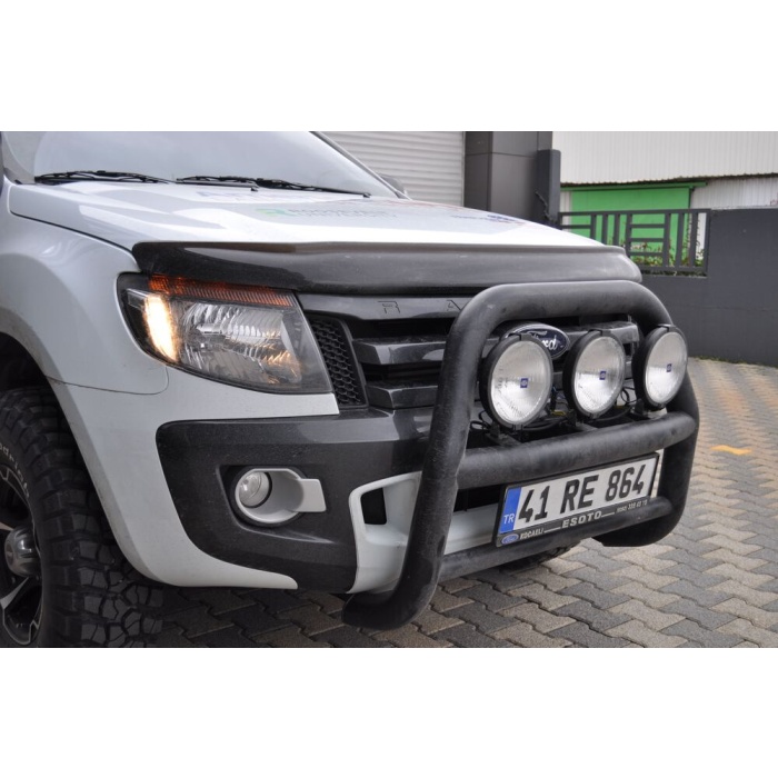BullBar fata Ford Ranger 12-13 - ARP KUNGSBACKA, Chrome, cu suporti pentru LEDbar-uri sau Proiectoare - imagine 8