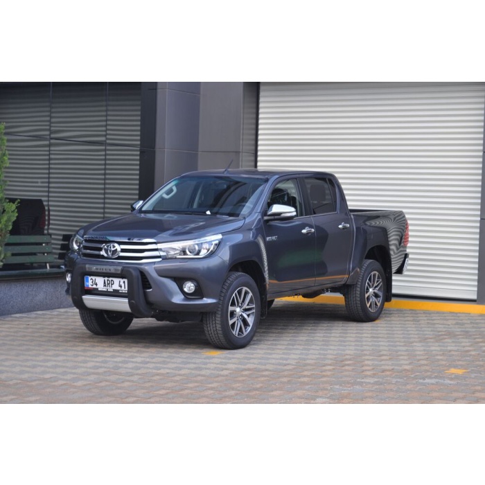 BullBar fata Toyota Hilux 15-Prezent - ARP WINBO, Negru - Chrome - imagine 3