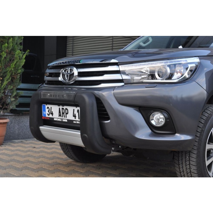 BullBar fata Toyota Hilux 15-Prezent - ARP WINBO, Negru - Chrome - imagine 2