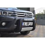 BullBar fata Toyota Hilux 15-Prezent - ARP WINBO, Negru - Chrome - imagine 5