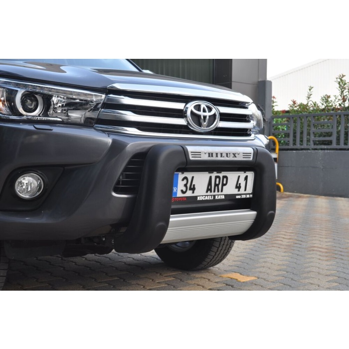 BullBar fata Toyota Hilux 15-Prezent - ARP WINBO, Negru - Chrome - imagine 5