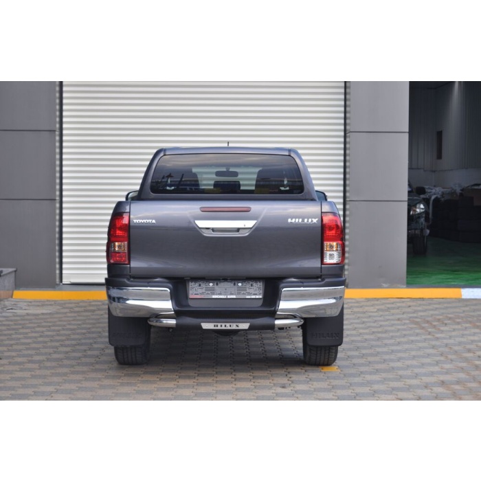 Bara de protectie spate Toyota Hilux 15-Prezent- ARP TITANIC Negru - Chrome - imagine 3