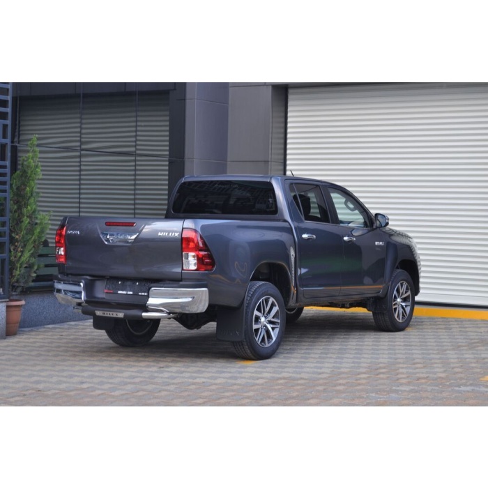 Bara de protectie spate Toyota Hilux 15-Prezent- ARP TITANIC Negru - Chrome - imagine 7