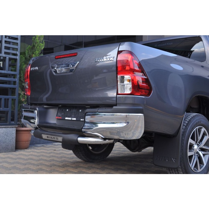 Bara de protectie spate Toyota Hilux 15-Prezent- ARP TITANIC Negru - Chrome - imagine 2