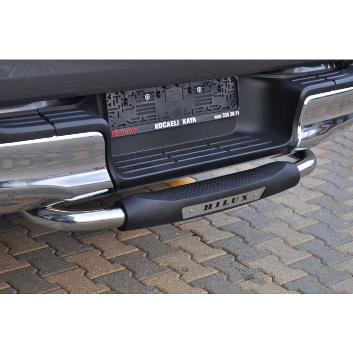 Bara de protectie spate Toyota Hilux 15-Prezent- ARP TITANIC Negru - Chrome - imagine 5