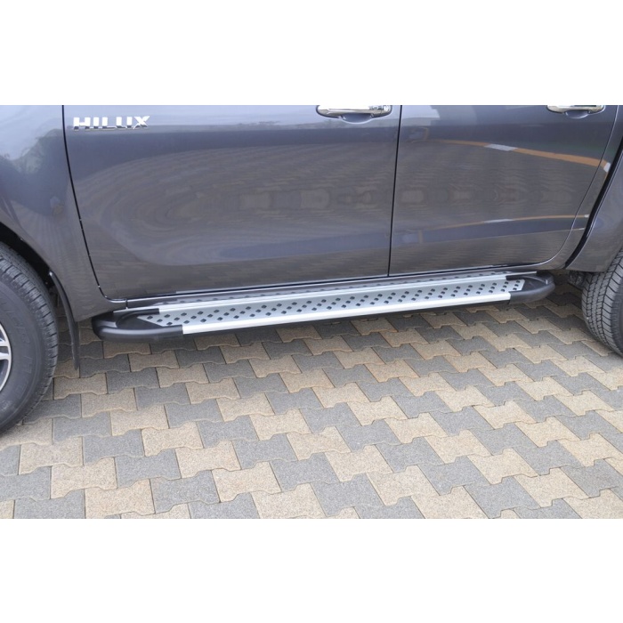 Praguri Laterale Toyota Hilux 15 -> - ARP Artemis Silver - imagine 12