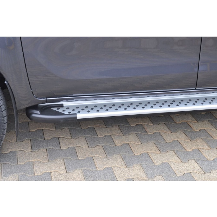 Praguri Laterale Toyota Hilux 15 -> - ARP Artemis Silver - imagine 7