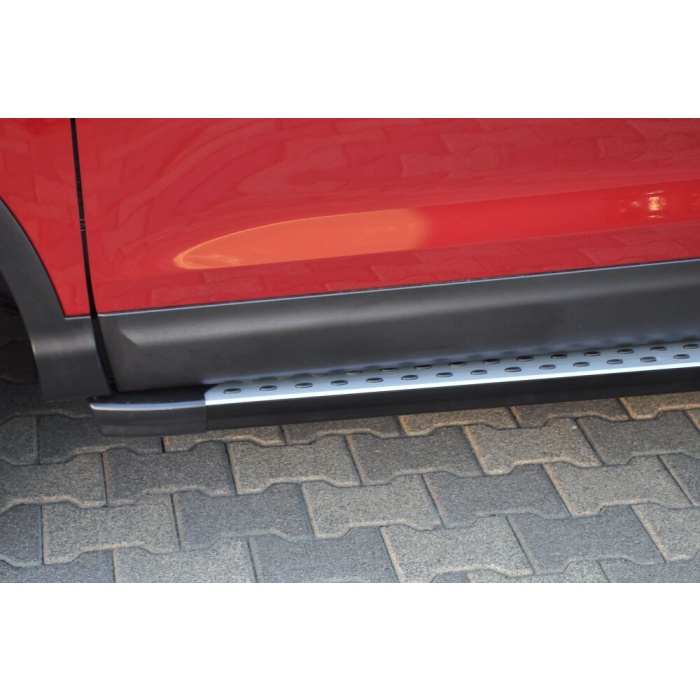 Praguri laterale Nissan Qashqai 17-Prezent - ARP KURE Negru - Chrome - imagine 2