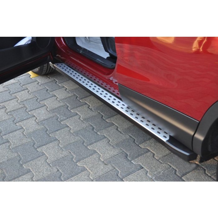 Praguri laterale Nissan Qashqai 17-Prezent - ARP KURE Negru - Chrome - imagine 3