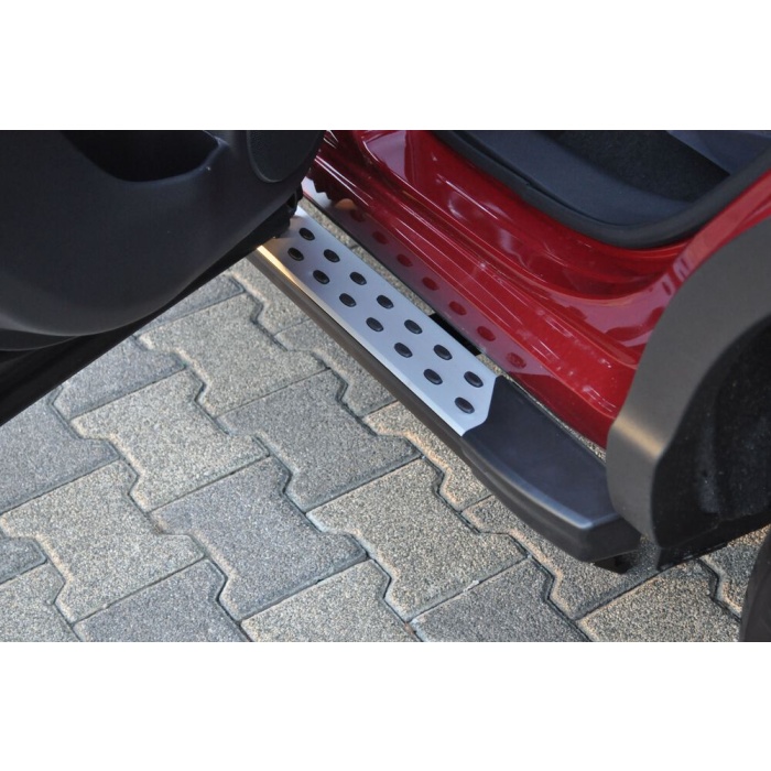 Praguri laterale Nissan Qashqai 17-Prezent - ARP KURE Negru - Chrome - imagine 5