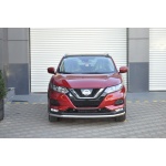 Bara protectie fata Nissan Qashqai 17-Prezent ┬á- ARP TETRI, Chrome - imagine 2