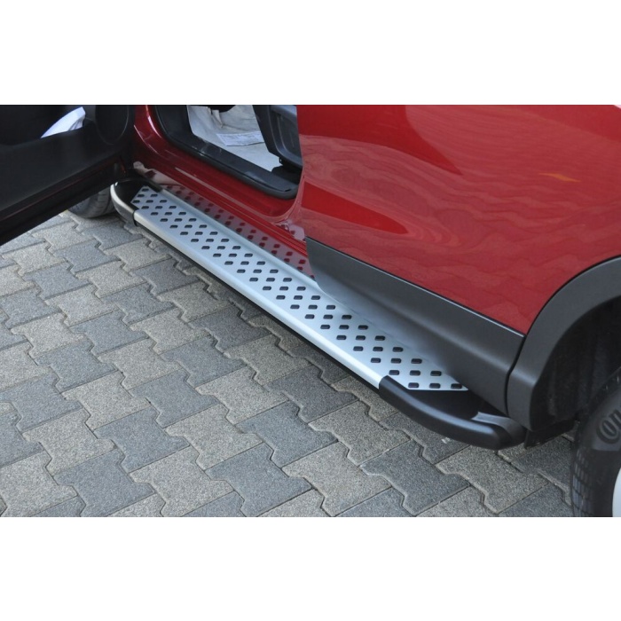 Praguri Laterale Nissan Qashqai 17 -> - ARP Artemis Silver - imagine 7