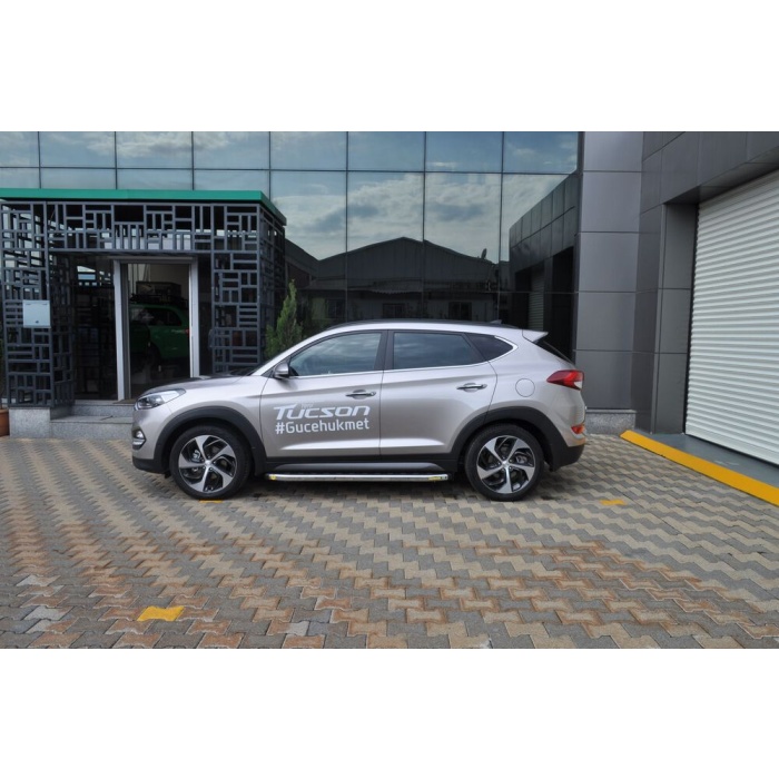 Praguri Laterale Hyundai Tucson 15 -> - ARP Newstar Chrome - imagine 7