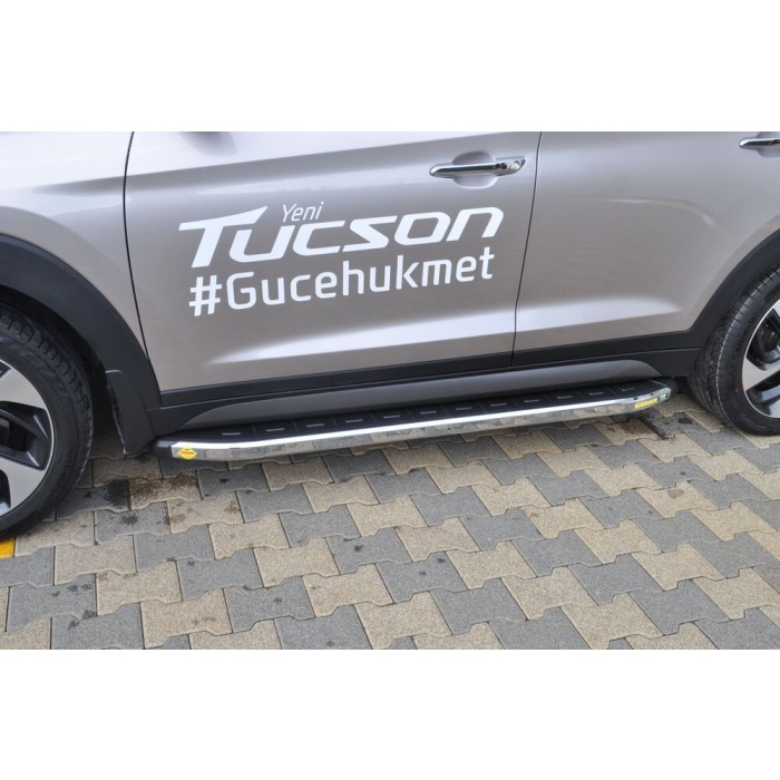 Praguri Laterale Hyundai Tucson 15 -> - ARP Newstar Chrome - imagine 6