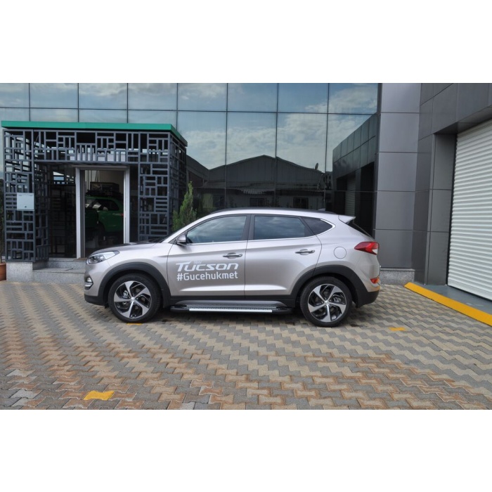 Praguri Laterale Hyundai Tucson 15 -> - ARP Artemis Silver - imagine 8
