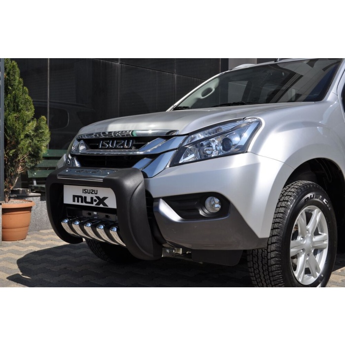 BullBar fata Isuzu MU-X 15-Prezent - ARP ATLAS, Negru - Chrome - imagine 5
