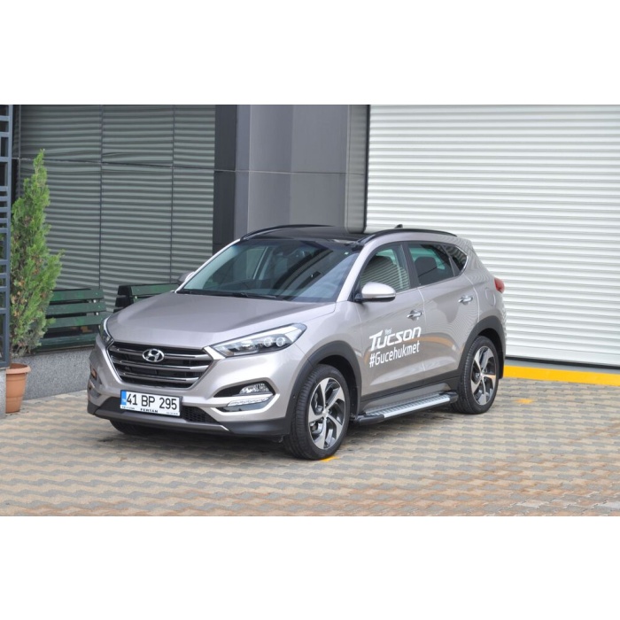 Praguri Laterale Hyundai Tucson 15 -> - ARP Artemis Silver - imagine 10