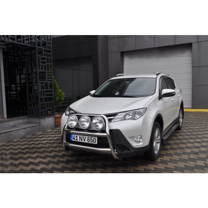 Bullbar fata Toyota RAV 4 [13-15] - ARP KUNGSBACKA, Chrome, cu suporti pentru LEDbar-uri sau Proiectoare - imagine 4