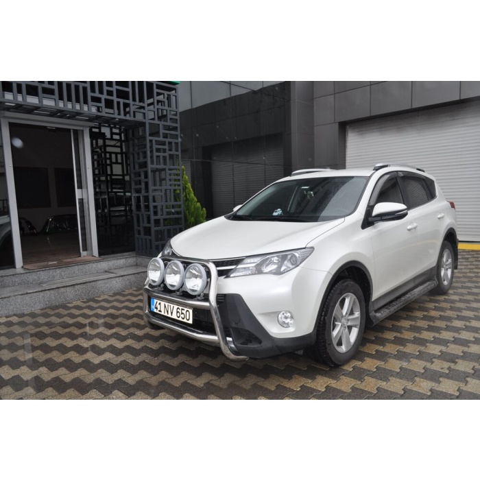 Bullbar fata Toyota RAV 4 [13-15] - ARP KUNGSBACKA, Chrome, cu suporti pentru LEDbar-uri sau Proiectoare - imagine 5