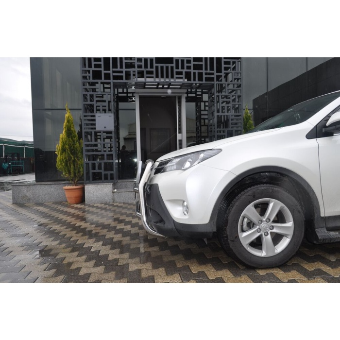 Bullbar fata Toyota RAV 4 [13-15] - ARP KUNGSBACKA, Chrome, cu suporti pentru LEDbar-uri sau Proiectoare - imagine 14