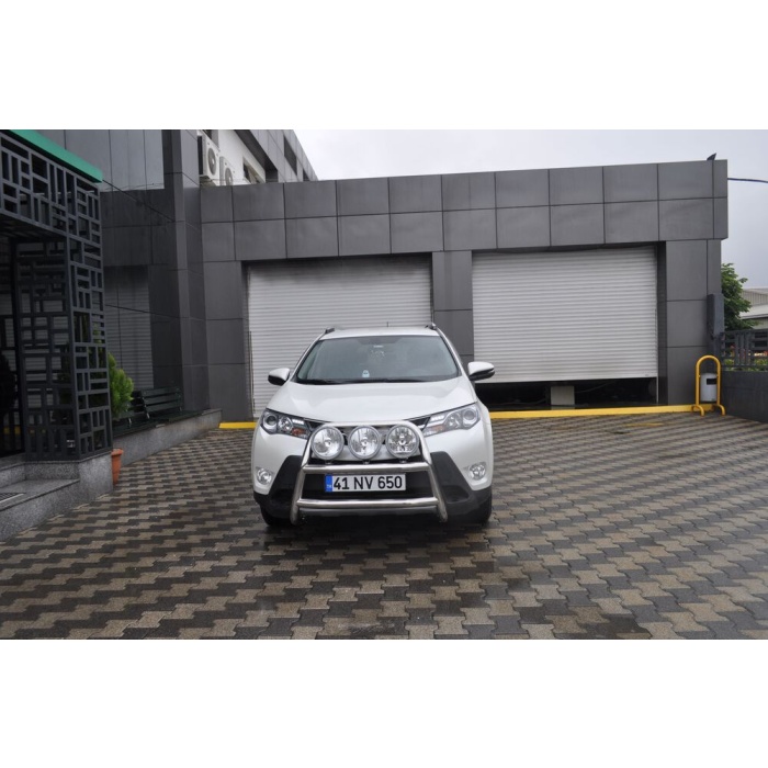 Bullbar fata Toyota RAV 4 [13-15] - ARP KUNGSBACKA, Chrome, cu suporti pentru LEDbar-uri sau Proiectoare - imagine 8