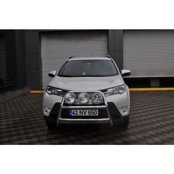 Bullbar fata Toyota RAV 4 [13-15] - ARP KUNGSBACKA, Chrome, cu suporti pentru LEDbar-uri sau Proiectoare - imagine 16