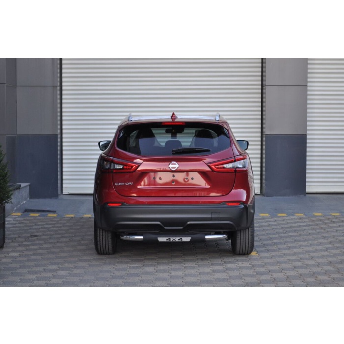 Bara de protectie spate Nissan Qashqai 17-Prezent- ARP TITANIC Negru - Chrome - imagine 4