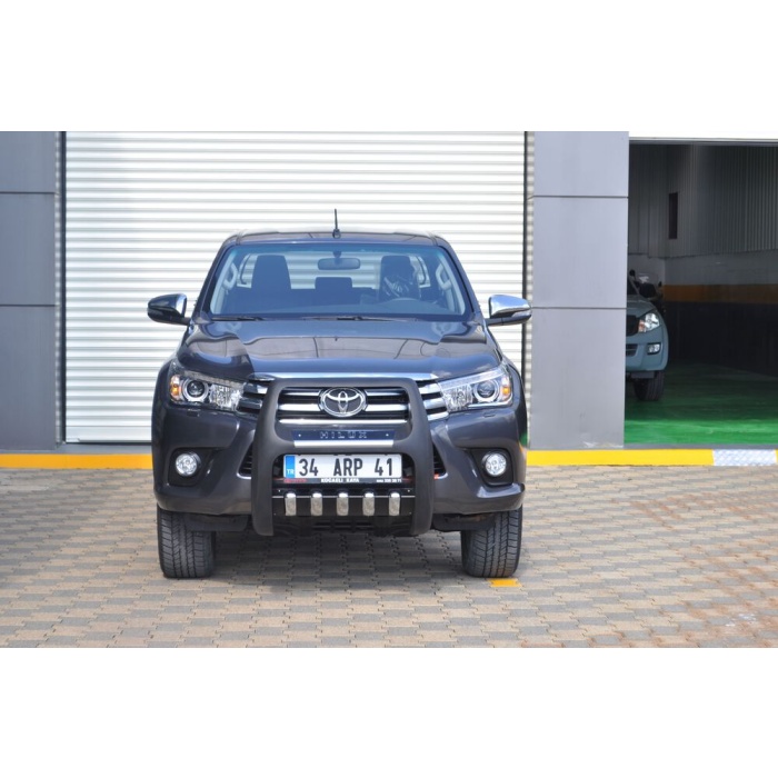 BullBar fata Toyota Hilux 15-Prezent - ARP PASIFIC Negru - Chrome - imagine 4