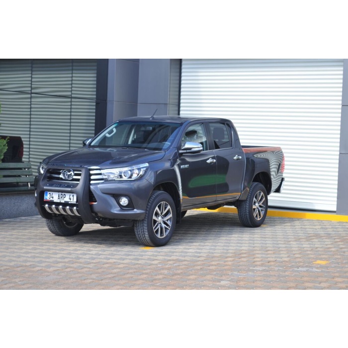 BullBar fata Toyota Hilux 15-Prezent - ARP PASIFIC Negru - Chrome - imagine 2