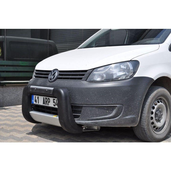 BullBar fata Volkswagen Caddy 11-Prezent ┬á- ARP WINBO, Negru - Chrome - imagine 5