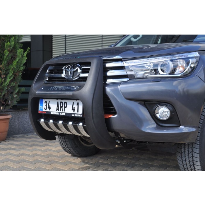 BullBar fata Toyota Hilux 15-Prezent - ARP PASIFIC Negru - Chrome - imagine 3