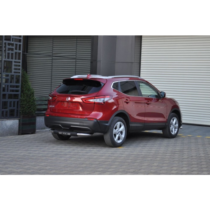 Bara de protectie spate Nissan Qashqai 17-Prezent- ARP TITANIC Negru - Chrome - imagine 5