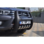 BullBar fata Toyota Hilux 15-Prezent - ARP PASIFIC Negru - Chrome - imagine 5