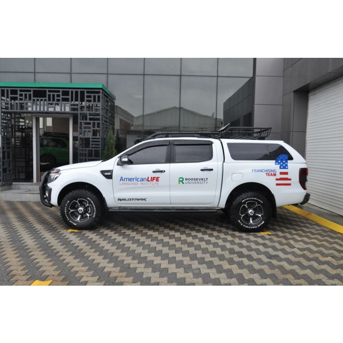 Praguri laterale Ford Ranger 12-13 - ARP PREMIUM Negru - imagine 2