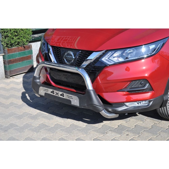 Bullbar fata Nissan QASHQAI [17-Prezent] - ARP AMAZON, Negru - Chrome - imagine 2