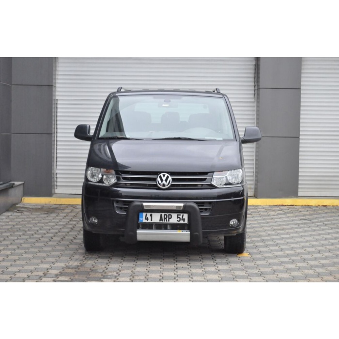 BullBar fata Volkswagen T5 LWB - SWB 04-09 ┬á- ARP WINBO, Negru - Chrome - imagine 5