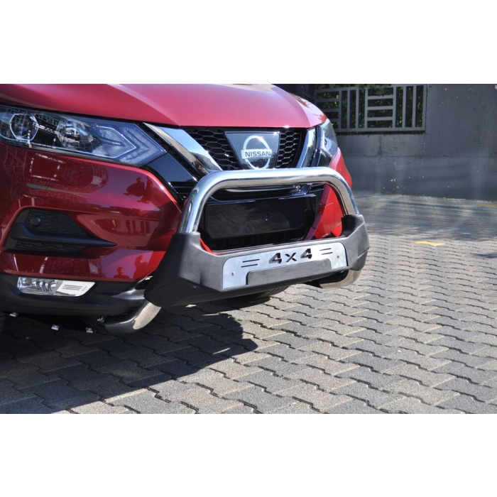 Bullbar fata Nissan QASHQAI [17-Prezent] - ARP AMAZON, Negru - Chrome - imagine 3