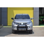 BullBar fata Mitsubishi L200 Triton 15-Prezent - ARP ATLAS, Negru - Chrome - imagine 2