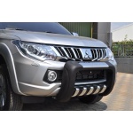 BullBar fata Mitsubishi L200 Triton 15-Prezent - ARP ATLAS, Negru - Chrome - imagine 3