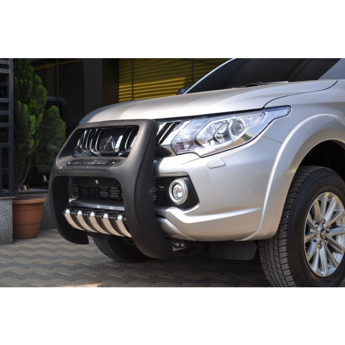 BullBar fata Mitsubishi L200 Triton 15-Prezent - ARP PASIFIC Negru - Chrome - imagine 4