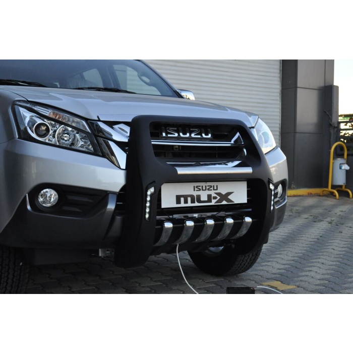 BullBar fata Isuzu MU-X 15-Prezent ┬á- ARP TWEN,Negru - Chrome - imagine 5