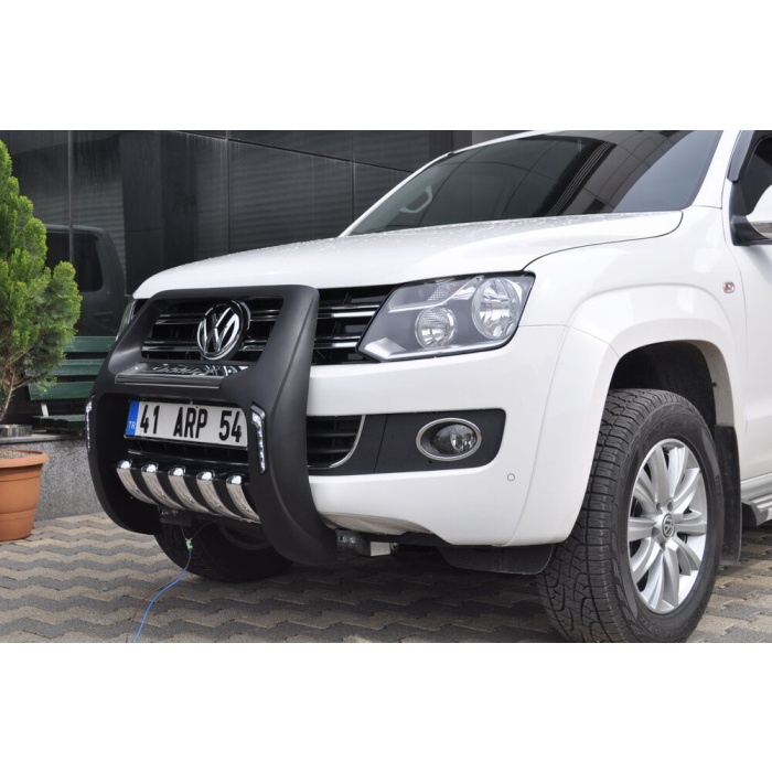 BullBar fata Volkswagen Amarok 10-15 - ARP TWEN,Negru - Chrome - imagine 5
