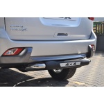 Bara de protectie spate Isuzu MU-X 15-Prezent- ARP TITANIC Negru - Chrome - imagine 3