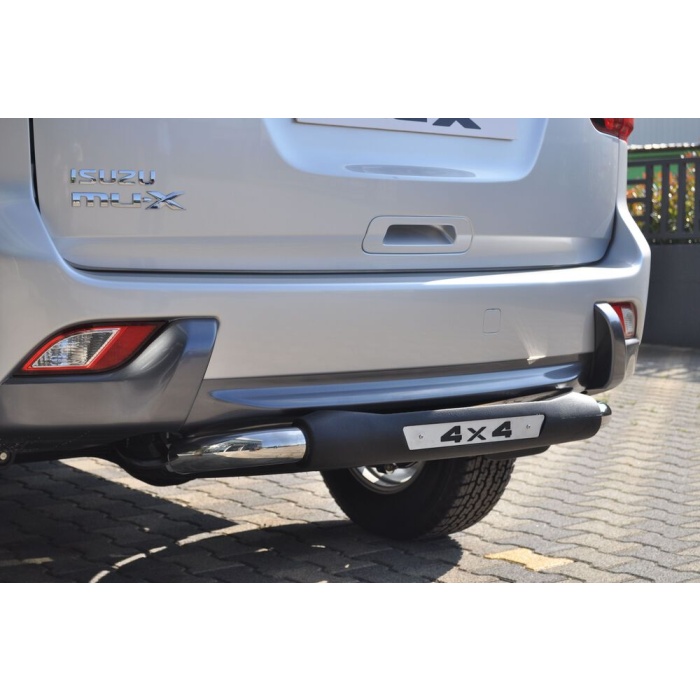 Bara de protectie spate Isuzu MU-X 15-Prezent- ARP TITANIC Negru - Chrome - imagine 3