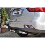 Bara de protectie spate Isuzu MU-X 15-Prezent- ARP TITANIC Negru - Chrome - imagine 2