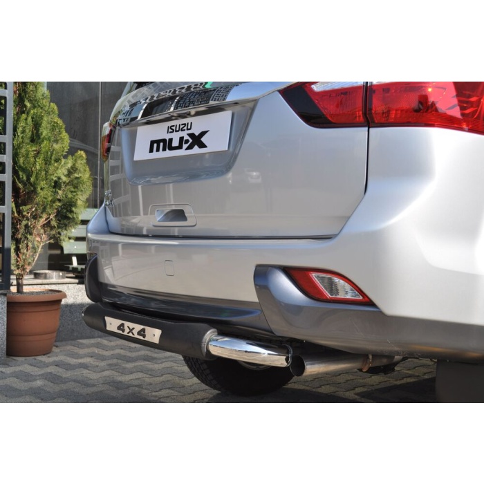 Bara de protectie spate Isuzu MU-X 15-Prezent- ARP TITANIC Negru - Chrome - imagine 2