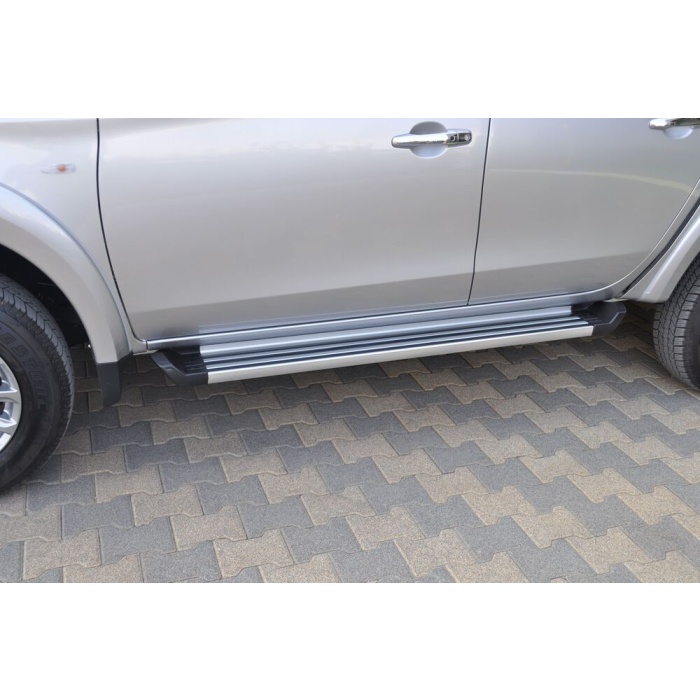Praguri Laterale Mitsubishi L200 Triton 15 -> - ARP Ronesans Silver - imagine 4